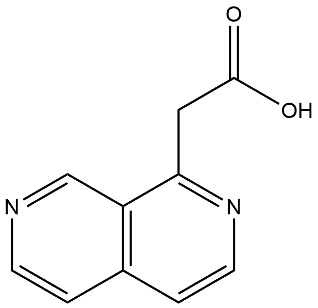 2,7-Naphthyridine-1-acetic acid Structure