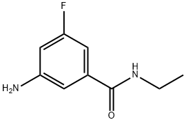 3-Amino-n-ethyl-5-fluorobenzamide 化学構造式