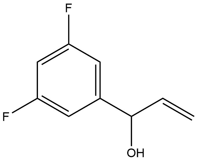 α-Ethenyl-3,5-difluorobenzenemethanol Structure