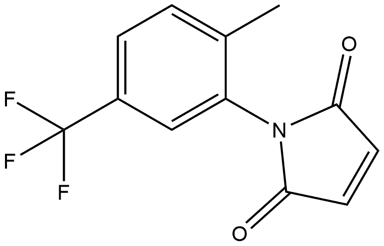 1-[2-Methyl-5-(trifluoromethyl)phenyl]-1H-pyrrole-2,5-dione Structure