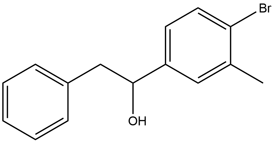 α-(4-Bromo-3-methylphenyl)benzeneethanol,1499585-63-5,结构式