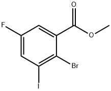 Methyl 2-bromo-5-fluoro-3-iodobenzoate Struktur