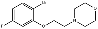 4-[2-(2-Bromo-5-fluorophenoxy)ethyl]morpholine Struktur