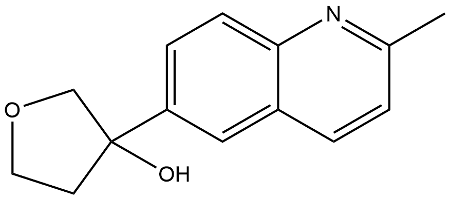 Tetrahydro-3-(2-methyl-6-quinolinyl)-3-furanol,1499717-91-7,结构式