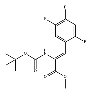 2-Propenoic acid, 2-[[(1,1-dimethylethoxy)carbonyl]amino]-3-(2,4,5-trifluorophenyl)-, methyl ester, (2Z)-