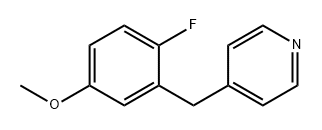 Pyridine, 4-[(2-fluoro-5-methoxyphenyl)methyl]- Struktur