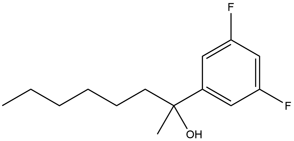 3,5-Difluoro-α-hexyl-α-methylbenzenemethanol Structure