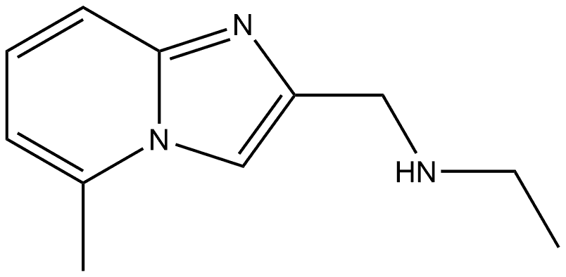 N-[(5-methylimidazo[1,2-a]pyridin-2-yl)methyl]ethanamine 结构式