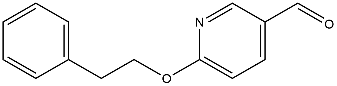 6-(2-Phenylethoxy)-3-pyridinecarboxaldehyde Structure