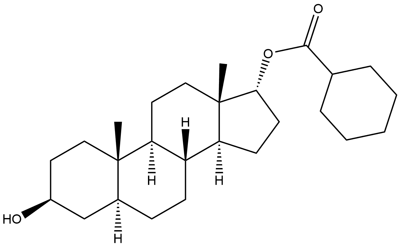 Androstane-3,17-diol, 17-cyclohexanecarboxylate, (3β,5α,17α)- (9CI)