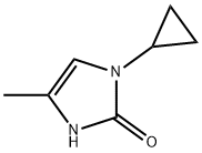 2H-Imidazol-2-one, 1-cyclopropyl-1,3-dihydro-4-methyl-,1500589-93-4,结构式