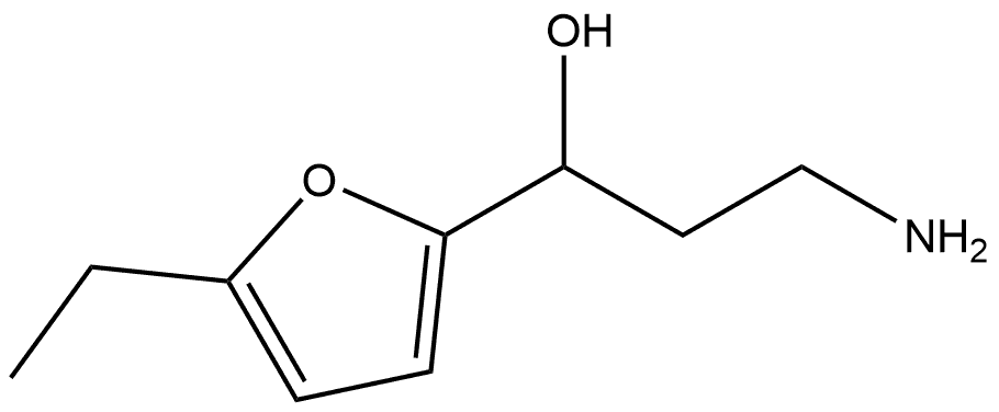 3-氨基-1-(5-乙基呋喃-2-基)丙醇,1500874-50-9,结构式