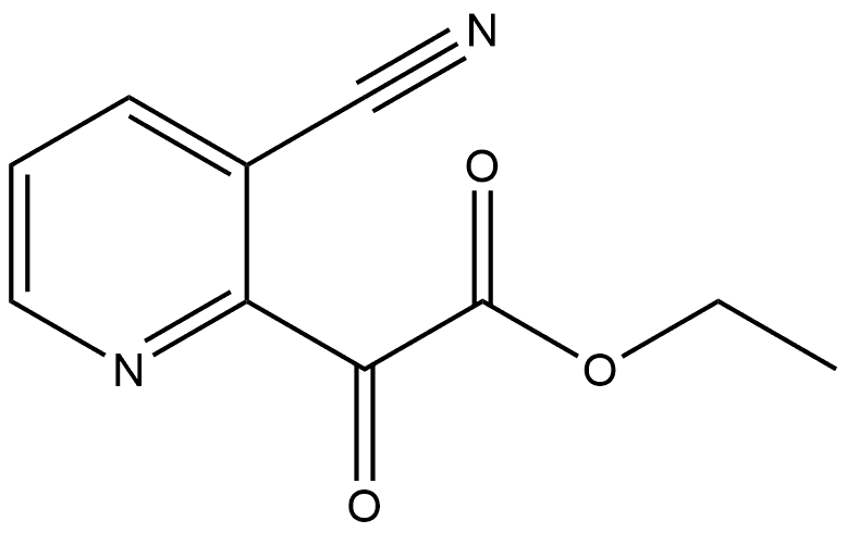 Ethyl 3-cyano-α-oxo-2-pyridineacetate Structure