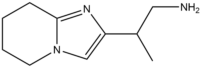 2-(5,6,7,8-Tetrahydroimidazo[1,2-a]pyridin-2-yl)propan-1-amine 化学構造式