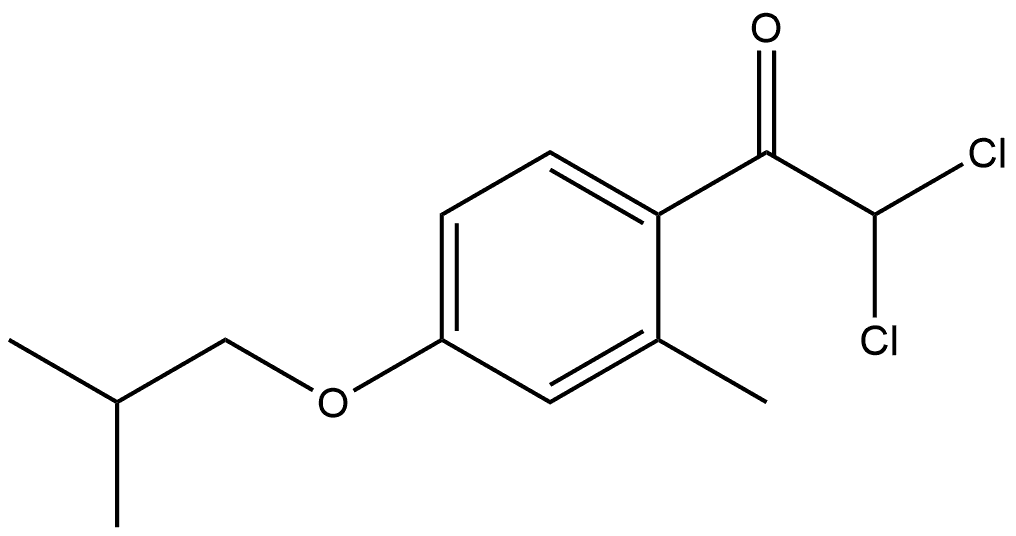 2,2-dichloro-1-(4-isobutoxy-2-methylphenyl)ethanone 结构式