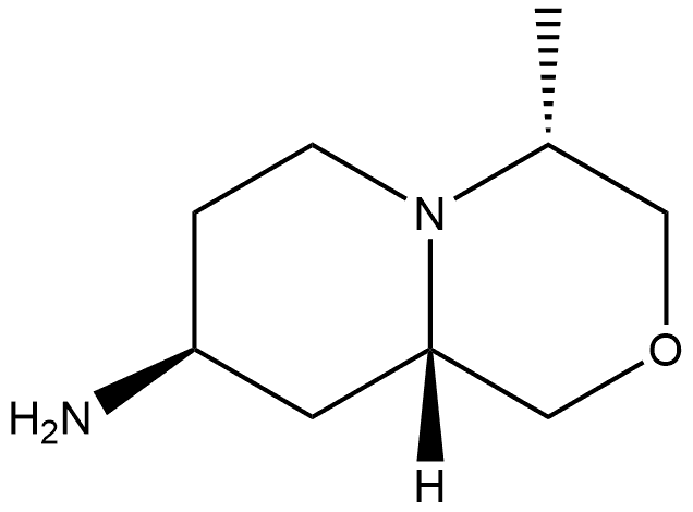 Pyrido[2,1-c][1,4]oxazin-8-amine, octahydro-4-methyl-, (4α,8β,9aβ)-,150131-60-5,结构式