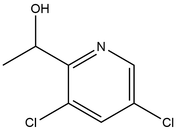 2-Pyridinemethanol, 3,5-dichloro-α-methyl- 结构式