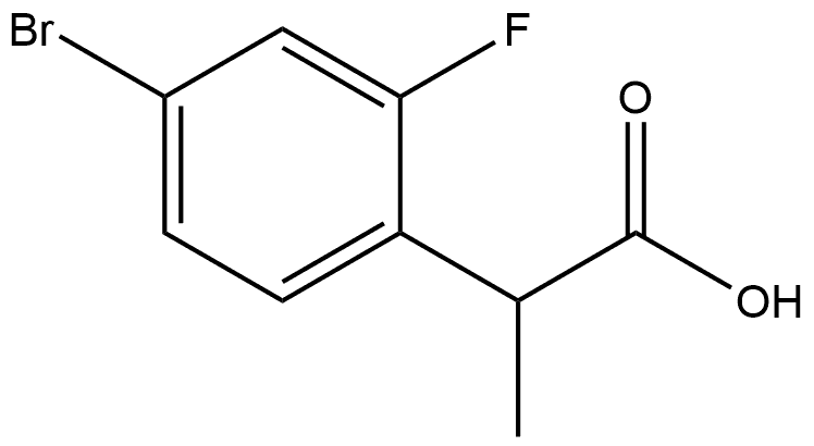 2-(4-bromo-2-fluorophenyl)propanoic acid Structure