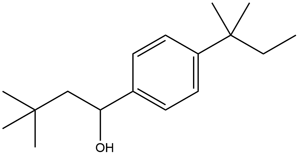 4-(1,1-Dimethylpropyl)-α-(2,2-dimethylpropyl)benzenemethanol Structure