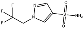 1H-Pyrazole-4-sulfonamide, 1-(2,2,2-trifluoroethyl)- 化学構造式