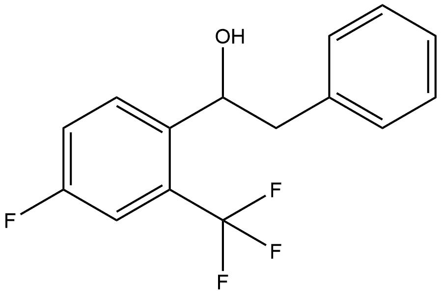 α-[4-Fluoro-2-(trifluoromethyl)phenyl]benzeneethanol Structure