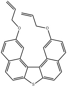 2,12-二烯丙氧基-二萘并[2,1-B:1',2-D]噻吩,1501957-76-1,结构式