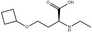 O-cyclobutyl-N-ethyl-L-homoserine 结构式