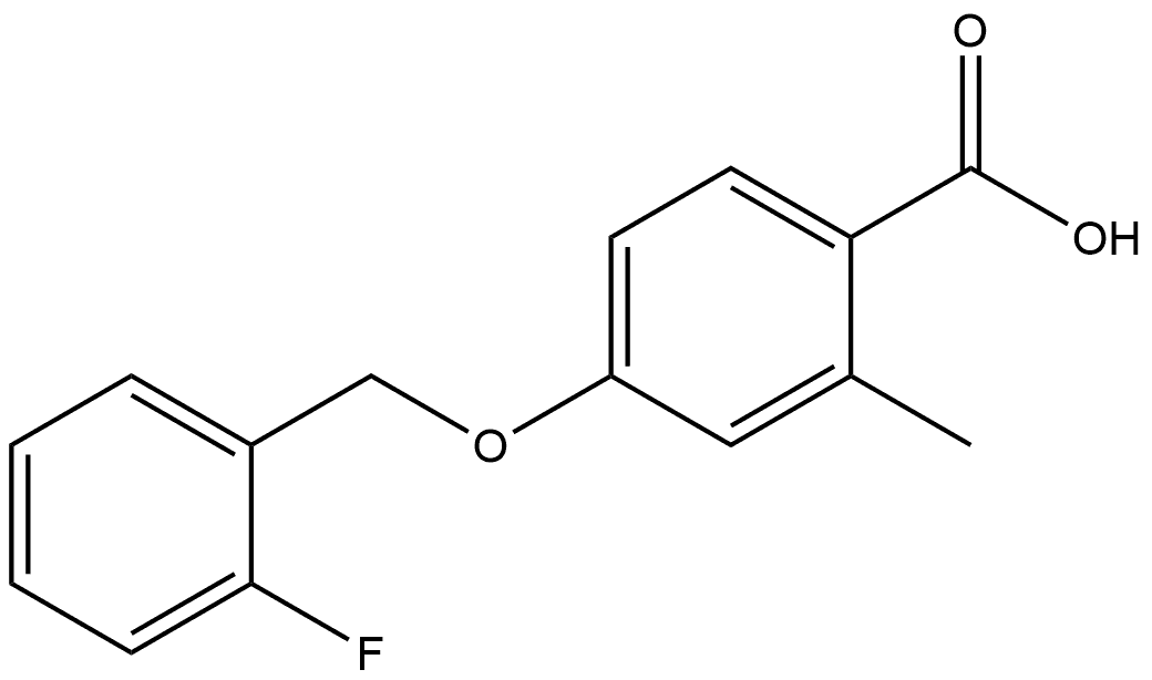 4-[(2-Fluorophenyl)methoxy]-2-methylbenzoic acid|