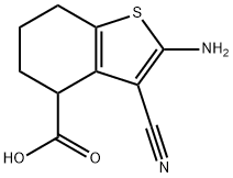 2-氨基-3-氰基-4,5,6,7-四氢苯并[B]噻吩-4-羧酸,1502076-74-5,结构式