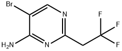 5-bromo-2-(2,2,2-trifluoroethyl)pyrimidin-4-amine 化学構造式