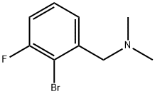 Benzenemethanamine, 2-bromo-3-fluoro-N,N-dimethyl- Struktur