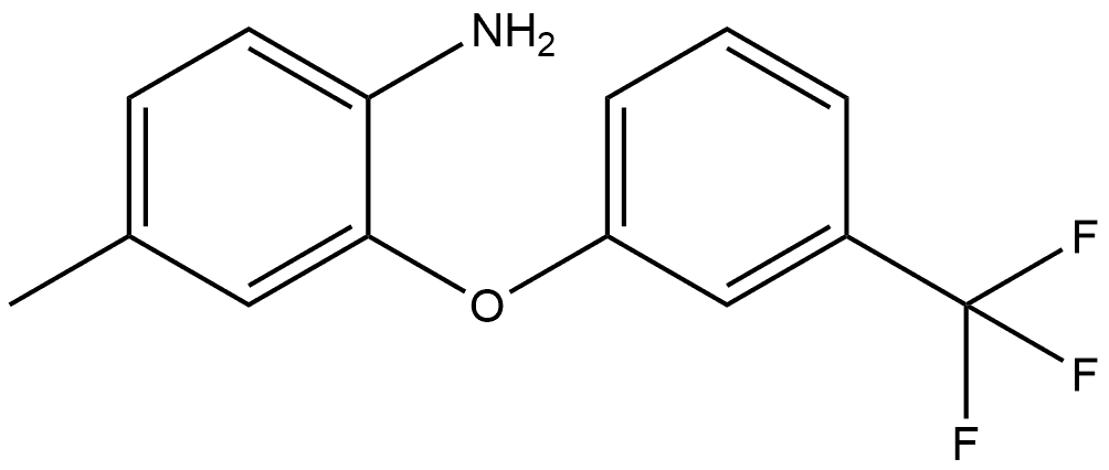 4-Methyl-2-[3-(trifluoromethyl)phenoxy]benzenamine Structure