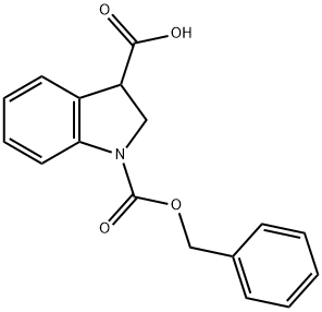 1H-Indole-1,3-dicarboxylic acid, 2,3-dihydro-, 1-(phenylmethyl) ester 结构式