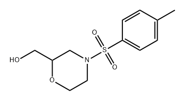 2-Morpholinemethanol, 4-[(4-methylphenyl)sulfonyl]- Structure