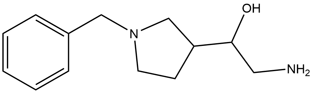 2-amino-1-(1-benzylpyrrolidin-3-yl)ethanol Struktur