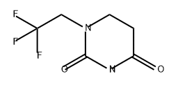 2,4(1H,3H)-Pyrimidinedione, dihydro-1-(2,2,2-trifluoroethyl)- Structure