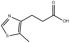 3-(5-甲基噻唑-4-基)丙酸,1503275-87-3,结构式