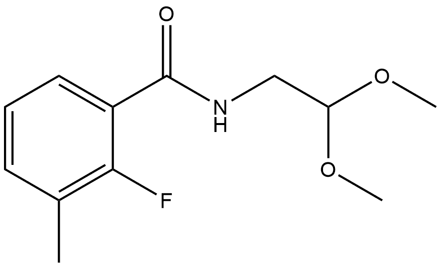 N-(2,2-Dimethoxyethyl)-2-fluoro-3-methylbenzamide Structure