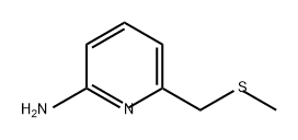 2-Pyridinamine, 6-[(methylthio)methyl]- Structure