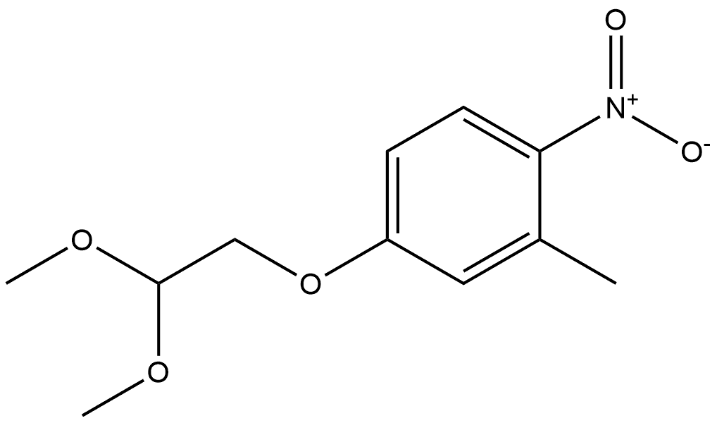 4-(2,2-dimethoxyethoxy)-2-methyl-1-nitrobenzene Structure