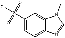 1H-Benzimidazole-6-sulfonyl chloride, 1-methyl- 化学構造式
