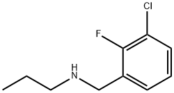 N-(3-氯-2-氟苄基)丙-1-胺, 1503696-10-3, 结构式