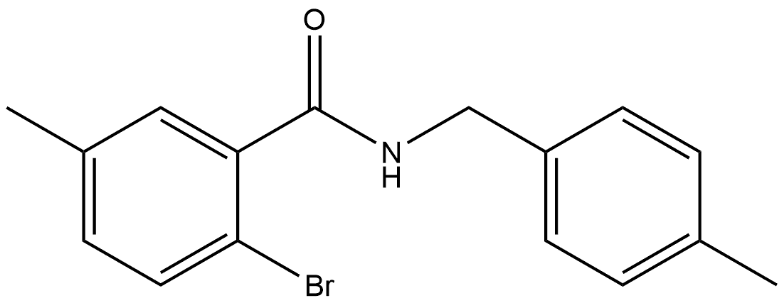 2-Bromo-5-methyl-N-[(4-methylphenyl)methyl]benzamide Structure