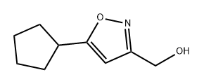 3-Isoxazolemethanol, 5-cyclopentyl- Structure