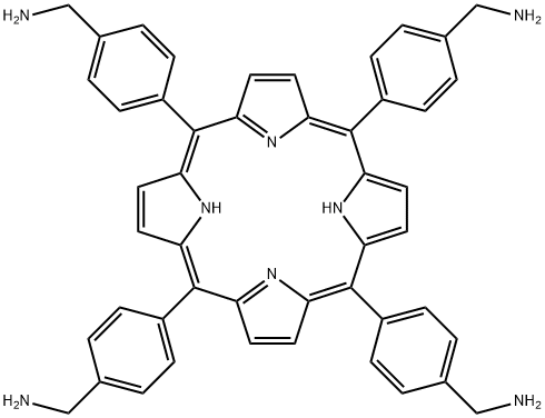 Benzenemethanamine, 4,4',4'',4'''-(21H,23H-porphine-5,10,15,20-tetrayl)tetrakis-,150398-31-5,结构式