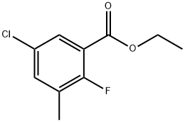 Benzoic acid, 5-chloro-2-fluoro-3-methyl-, ethyl ester|5-氯-2-氟-3-甲基苯甲酸乙酯