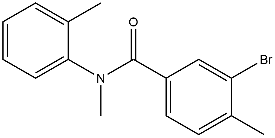 3-Bromo-N,4-dimethyl-N-(2-methylphenyl)benzamide,1504058-26-7,结构式