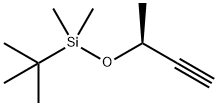 Silane, (1,1-dimethylethyl)dimethyl[[(1S)-1-methyl-2-propyn-1-yl]oxy]- 结构式