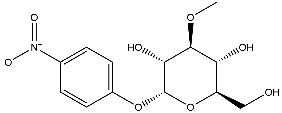 α-D-Glucopyranoside, 4-nitrophenyl 3-O-methyl- Structure