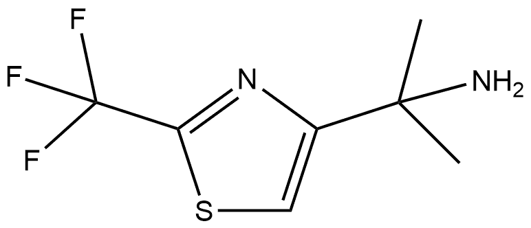 2-(2-(三氟甲基)噻唑-4-基)丙-2-胺 结构式